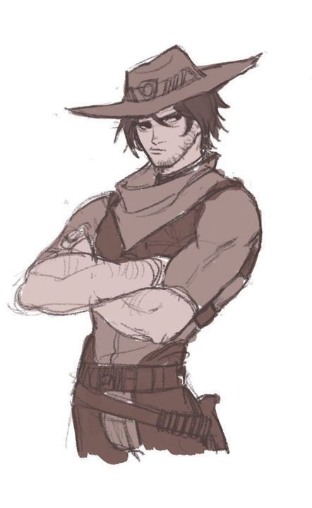 Sif Dark Souls, Cowboy Character Design, Jesse Mccree, Cowboy Draw, Mccree Overwatch, Story Images, Cowboy Design, Overwatch Fan Art, Cowboy Art