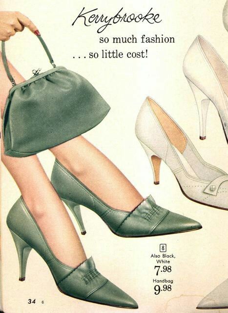 60s 1950 Shoes, 1950's Shoes, 60s Heels, 60s Shoes, Tas Vintage, 1960s Shoes, 1940s Shoes, Historical Shoes, Retro Heels