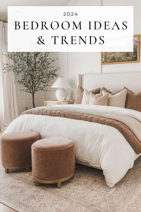 Beautiful bedroom decor ideas and trends for 2024, with inspiration images, color trends, designer tips for decorating a master bedroom or small bedroom, modern cozy neutral bedrooms, and more - home bedroom refresh - alexis andra austin Beautiful Bedrooms Master Luxury, Gray Floors Bedroom, Bedroom Luxury Design, Floor Bedroom Ideas, Feng Shui Bedroom, Bedroom Traditional, Beautiful Bedrooms Master, Bedroom Pictures, Bedroom Photos