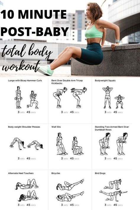 Don't have a lot of time then try this 10-minute full body post-baby workout to help you burn calories, build strength and lose weight. #postbabyweightloss #weightlos #weightlosstips Gym Workouts Postpartum, Full Body Workout Postpartum, Arm Workout Postpartum, Free Postpartum Workout Plan, Exercise Post Partum, Postpartum Weight Training, Postpartum Strength Training, Beginner Post Partum Workout, Best Postpartum Workouts