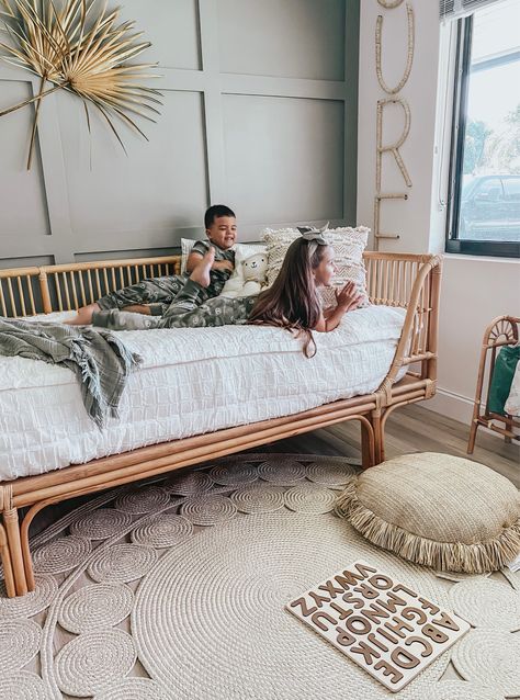 Boy Daybed, Nursery Daybed, Girls Daybed, World Market Furniture, Daybed Bedroom, Daybed Styles, Toddler And Baby Room, Kids Daybed, Rattan Bedroom