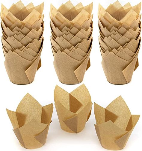 Tulip Cupcake Liners, Apple Packaging, Cupcake Packaging, Muffin Papers, Muffin Liners, Cupcake In A Cup, Baking Muffins, Paper Liner, Golden Apple