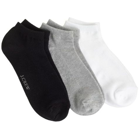 J.Crew Ankle Socks Three-Pack ($23) ❤ liked on Polyvore featuring intimates, hosiery, socks, men, tennis socks, ankle socks, j crew socks and short socks Socks Packaging, Tennis Socks, Diy Socks, Ankle Socks Women, Nike Socks, Socks Men, Crew Clothing, Black Socks, Jcrew Women