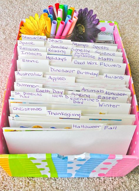 Every elementary school teacher has a HUGE collection of stickers that can be tricky to organize and store. If you need an idea for a new way to store your classroom stickers, ditch the binder and check out this simple DIY storage solution. It is an easy way to keep all of your stickers in the proper place so you can quickly find the perfect seasonal or themed set in your collection. Sticker Organization Storage Classroom, Teacher Sticker Organization, Teacher Sticker Store, Classroom Sticker Store, Classroom Stickers, Classroom Supplies Organization, Classroom Setup Elementary, Teacher Storage, First Grade Lessons