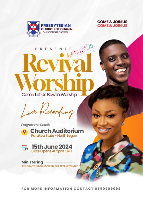 Revival Worship Church Event Poster Worship Poster, Events Flyer, Social Media Branding Design, Wayfinding Design, Media Branding, Church Poster Design, Creative Advertising Design, Sports Design Inspiration, Logo Design Video