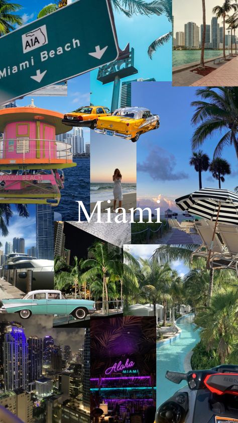 #american #miami #usa #holidays #aestheticbeach Miami Vision Board, Miami Aesthetic Beach, Miami Mood Board, Miami Trip Aesthetic, Places To Go In The Usa, South Beach Miami Aesthetic, Miami Aesthetic Wallpaper, Miami Pictures Ideas, Miami Beach Aesthetic