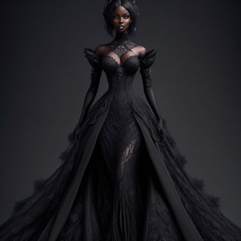 Vampire Ball Gown Aesthetic, Vampire Wedding Dress Victorian Gothic, Venetian Ball Gown, Black Villain Dress, Fantasy Villain Dress, Elegant Prom Dresses Goddesses, Villain Gown, Masquerade Ball Gowns Elegant With Mask, Vampire Masquerade Ball