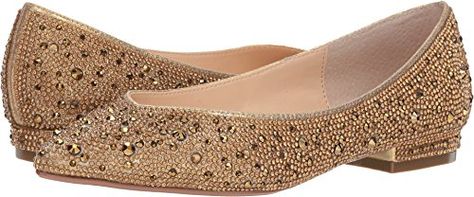 Blue by Betsey Johnson Womens SBJude Ballet Flat Gold 85 M US >>> Read more reviews of the product by visiting the link on the image. (This is an affiliate link) Blue By Betsey Johnson, Gold Ballet Flats, Rhinestone Flats, Flats Online, Buy Shoes Online, Blue Flats, Betsy Johnson, Toe Designs, Ballet Flat