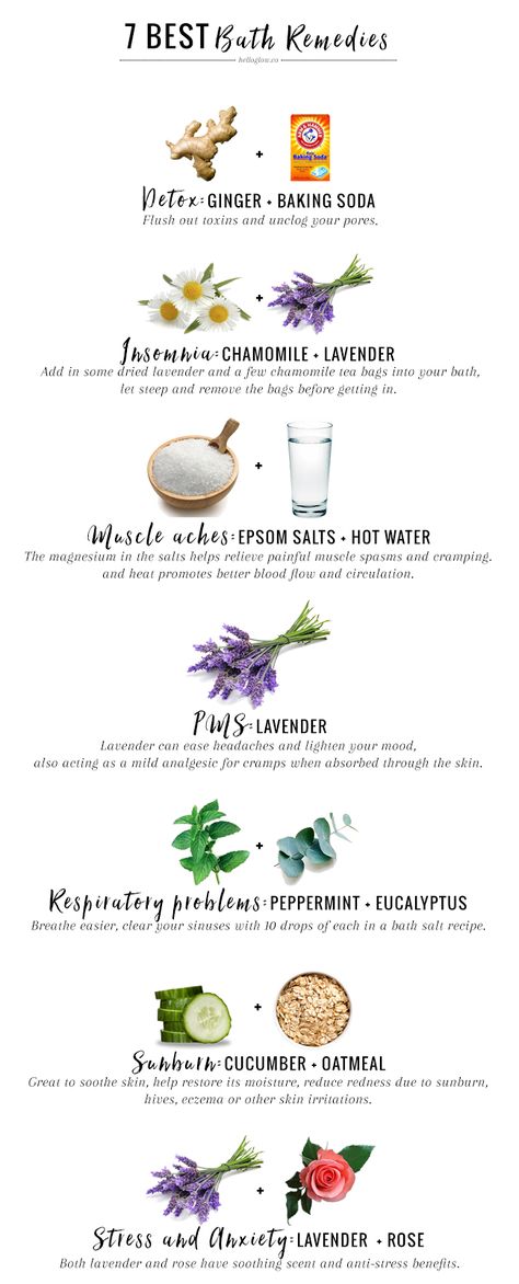 7 Best Bath Remedies For Everyday Ailments | http://helloglow.co/best-bath-remedies/ Bath Remedies, Natural Healing Remedies, Chamomile Tea, Natural Bath, Best Bath, Natural Therapy, Muscle Aches, High Intensity Interval Training, Natural Home Remedies