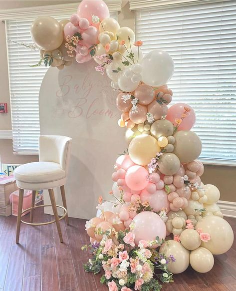 Bridal Shower Decor Balloons, Wildflower Balloon Backdrop, Baby In Bloom Arch Backdrop, Love In Bloom Backdrop, Baby In Bloom Baby Shower Theme Backdrop, Baby Im Bloom Baby Shower Theme, Wildflower Balloon Garland, Wildflower Balloon Arch, Baby In Bloom Balloon Arch