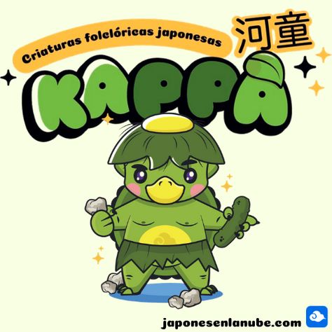 Criaturas folclóricas japonesas: Kappa (河童) - Japonés en la Nube - Aprende japonés on-line Mario Characters, Japan, Fictional Characters