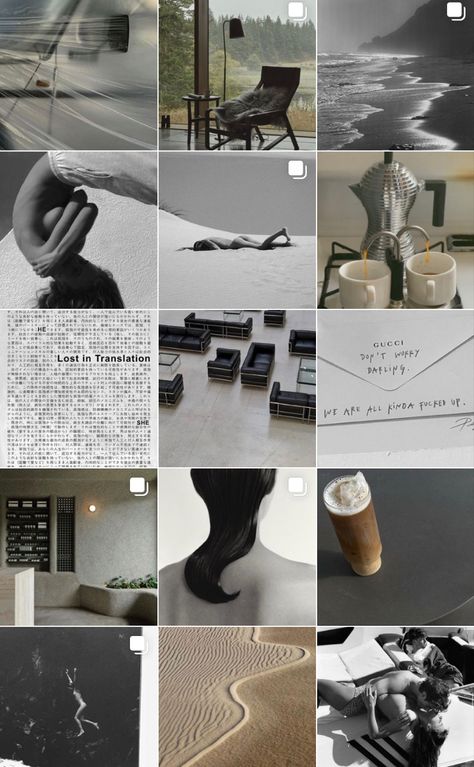 Minimal Moody Aesthetic, Instagram Moodboard Inspiration, Insta Mood Board, Moody Instagram Aesthetic, Moodboard Inspiration Mood Boards Ideas, Art Instagram Feed, Moody Instagram Feed, Aesthetic Instagram Feed Ideas, Grid Photography