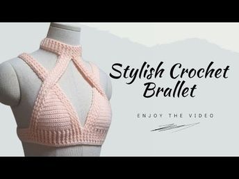 Stylish Crochet Bralette | Easy Tutorial - YouTube Crochet Rave Outfit Pattern, Crochet Lingerie Pattern Free, Crochet Bralette Pattern Free, Make Crop Top, Tops Tejidos A Crochet, Pride Fits, Crop Top Tutorial, Crochet Bralettes, Crochet Patchwork Blanket