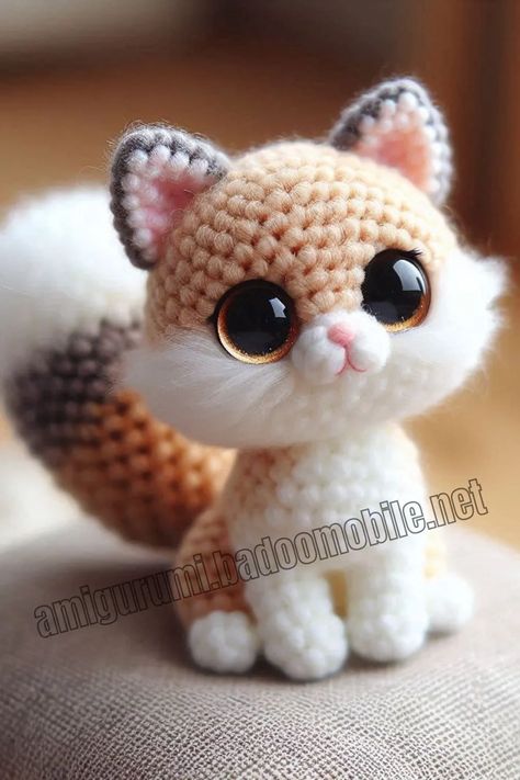 Amigurumi Plush Cat Free Pattern-3 – Free Amigurumi Crochet Crochet Cat Bed, Animal Knitting, Mass Extinction, Plush Crochet, Amigurumi Plush, Crochet Toys Free, Animal Knitting Patterns, Dog Doll, Crochet Cat Pattern