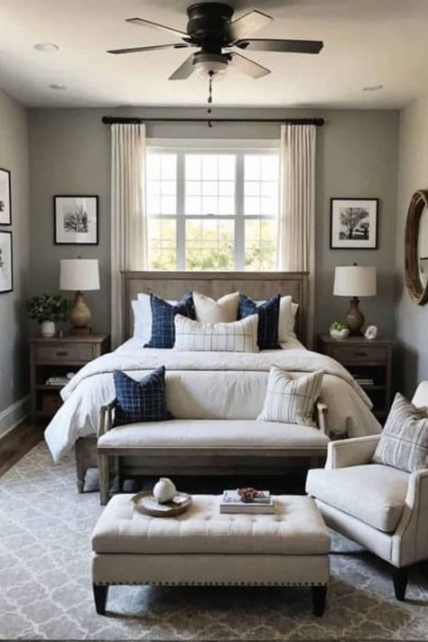 Cozy Guest Bedroom Ideas That Wow - West Magnolia Charm Guest Bedroom Family Room Combo, Beautiful Guest Bedrooms, Tiny Guest Bedroom Ideas, Cozy Guest Bedroom Ideas, Magnolia Bedroom, Joanna Gaines Bedroom, Cozy Guest Bedroom, Small Guest Bedroom Ideas, Classic Bedroom Design