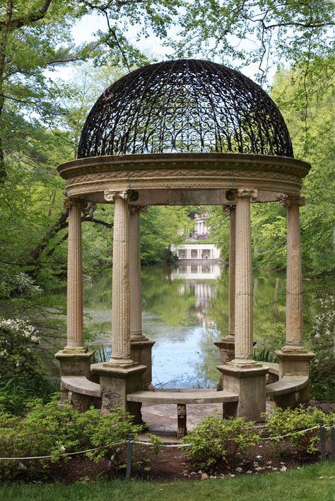 . Small Gazebo, Old Westbury Gardens, Westbury Gardens, Old Westbury, Backyard Gazebo, Longwood Gardens, Garden Gazebo, The Secret Garden, Formal Gardens