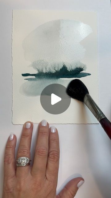 Art Methods, Katie White, Minimalist Watercolor, Golden Painting, Arches Paper, Watercolor Art Lessons, Forest Landscape, August 10, Process Art