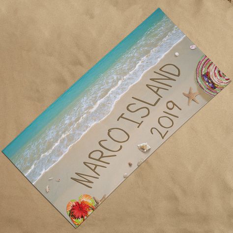 A personalized towel to send any message you want to the other beachgoers. Fancy Chair, Keepsake Books, Beautiful Storage, Personalized Beach Towel, Beach Cruiser, Beach Inspired, Beach Lovers, Beach Pool, Beach Sand