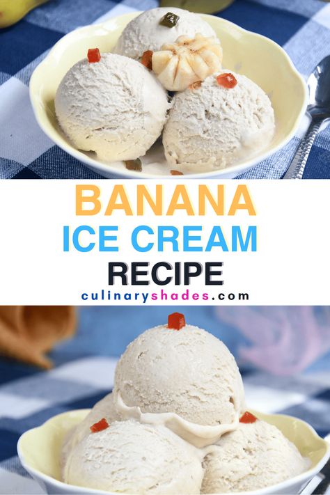 Homemade Banana Ice Cream In Maker, Keto Banana Ice Cream, Banana Custard Recipe, No Egg Ice Cream Recipe, Kitchen Aid Ice Cream Recipes, Homemade Banana Ice Cream, Keto Bakery, Homemade Ice Cream Recipes Machine, Ice Cream Banana