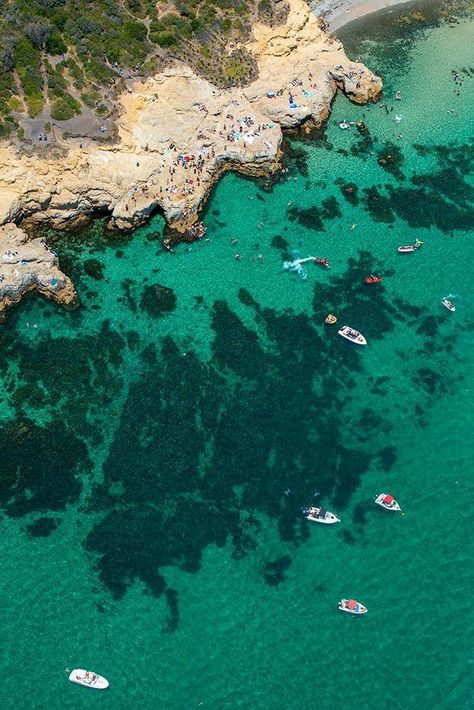 Aerial view of green sea with many boats, The Pillars, Mt Martha - Mornington Peninsula VIC Deep Shadow Box, Fine Art Landscape Photography, Ship Artwork, Mornington Peninsula, Coffee Table Book, Fine Art Landscape, Acrylic Artwork, Summer School, School Holidays