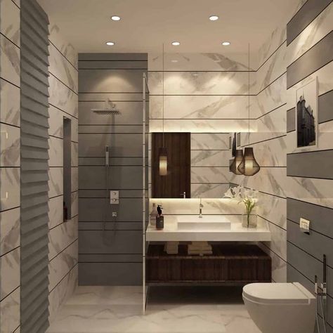 latest bathroom floor tiles designs Toilet Tiles Design, Latest Bathroom Tiles Design, Washroom Tiles Design, Beautiful Small Bathroom Designs, Latest Bathroom Tiles, Bathroom Tiles Design, Bathroom Inspo Interior Design, Bathroom Wall Tile Design, Latest Bathroom Designs