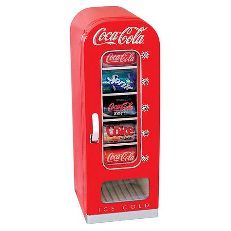 Coca-Cola Retro Vending Fridge, 10-Can Coca Cola Mini, Beverage Center, Beverage Refrigerator, Coke Cans, Mini Fridges, Beverage Cooler, Coca Cola Vintage, Dr Pepper, Mini Fridge