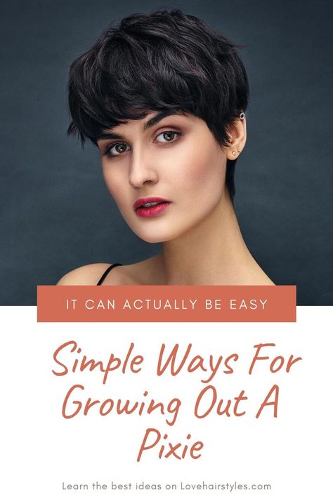 Growing Out Hair Tips, Growing A Pixie Into A Bob, Growing Out Pixie, Growing Out Undercut, Hairstyle Fringe, Growing Out Pixie Cut, Growing Out A Pixie, Curtain Bangs Hairstyles, Hair Stages