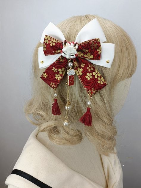 This priceis for a hairclip only. Kimono Hair Accessories, Accessories Japanese, Kimono Hair, International Photography Awards, Diy Hair Accessories Ribbon, Headpiece Accessories, Fancy Bows, Analog Photography, Dragon Earrings