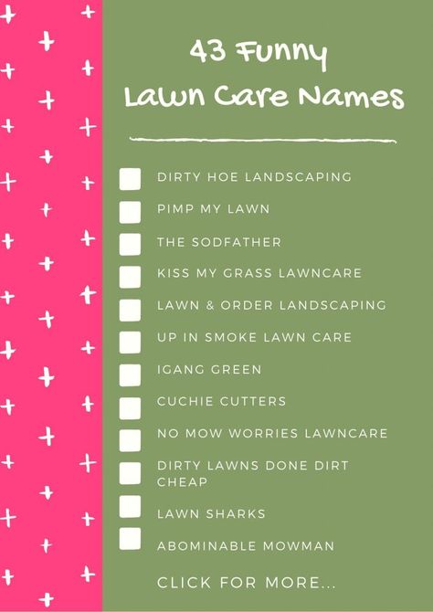 411 Creative & Funny Lawn Care Names Lawn Care Flyers Ideas, Lawncare Business Ideas, Lawn Business Ideas, Lawn Care Advertising Ideas, Lawn Care Business Names, Buisness Name Ideas, Lawn Mowing Business, Lawn Care Flyers, Lawn Care Logo