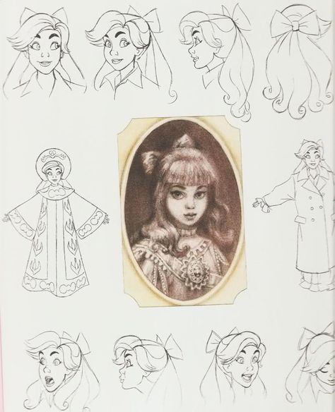 “Anastasia” by Don Bluth*  • Blog/Website | (www.donbluthanimation.com)  • Online Store | (http://www.donbluthanimation.com/index.php?act=viewCat)  ★ || CHARACTER DESIGN REFERENCES™ (https://www.facebook.com/CharacterDesignReferences & https://www.pinterest.com/characterdesigh) • Love Character Design? Join the #CDChallenge (link→ https://www.facebook.com/groups/CharacterDesignChallenge) Share your unique vision of a theme, promote your art in a community of over 50.000 artists! || ★ Anastacia Disney, Anastasia Movie, Don Bluth, Draw Tutorial, Anastasia Romanov, Disney Cartoon Characters, Images Disney, Disney Concept Art, Disney Sketches