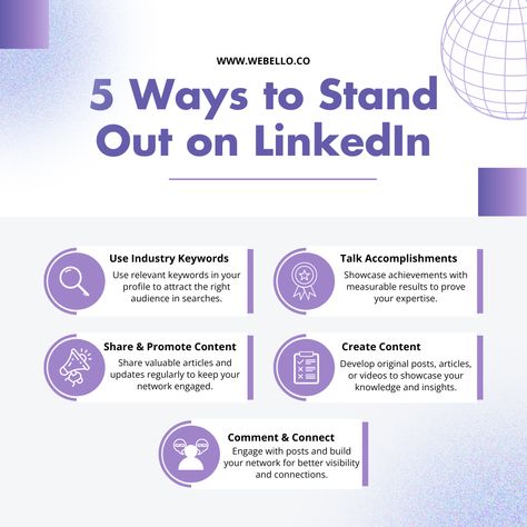 5 Ways to Stand Out on LinkedIn Linkedin Marketing Tips, Linkedin Marketing Strategies, Linkedin Seo, Attract Opportunities, Linkedin Optimization, Sales Pipeline, Social Media Measurement, Productivity Coach, Address List