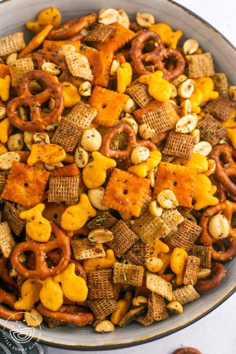 Homemade Chex Mix is a flavorful, savory snack that is perfect for any occasion. This Chex Mix recipe is easy to make and extra tasty too!