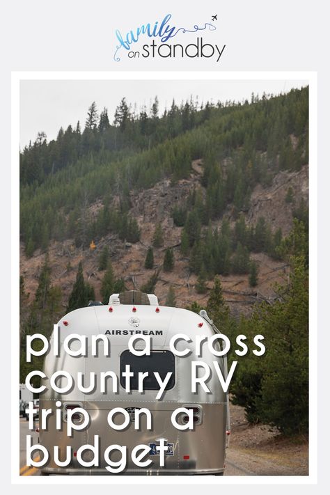 Planning a cross country RV trip on a budget may sound like a challenge, but it's actually very doable. With some planning and organization, you can find ways to keep costs down and set off on your dream trip. We just got back from a month long cross country road trip and managed to do it all on a budget. We walk through how to plan a cross country rv trip on a budget. Plus, download our road trip planning guide to help get you started! Cross Country Rv Trip, Cross Country Rv Road Trip, Cross Country Camping Road Trip, Road Trip On A Budget, Rv Trip Planner, Rv Traveling, Retirement Travel, Rv Trip, Travel Trailer Camping