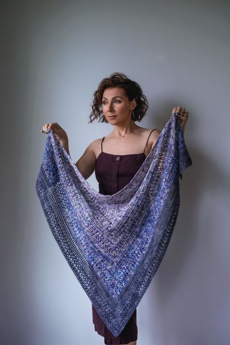 How to Crochet Faster - Speed Tips for Beginners - Iolanthe Shawl - Expression Fiber Arts | A Positive Twist on Yarn Expression Fiber Arts, Crochet Shawl Free, Crochet Shawl Pattern, My Lovely Friend, Cozy Shawl, Hand Dyed Sock Yarn, Triangle Shawls, Crochet Shawls, Shawl Crochet Pattern