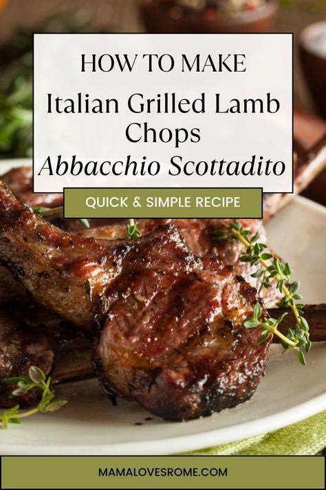 Step by step easy recipe to make delicious Italian gilled lamb chops Rome style, typical Italian Easter food Italian Lamb Chops, Italian Lamb Recipes, Lamb Chops Recipe, Rome Style, Grilled Lamb Chops, Lamb Chop Recipes, Italian Easter, Lamb Chop, Food Italian