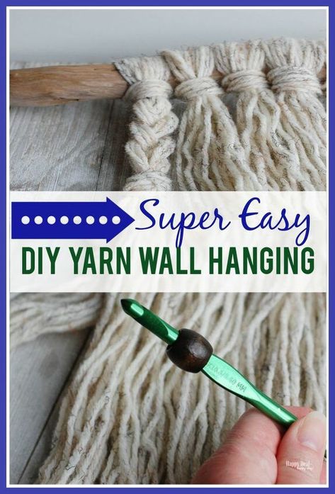 Diy Wall Tassel Hanging, Driftwood Macrame Wall Hanging Diy, Diy Wall Yarn Hanging, How To Make Boho Wall Hanging, Macrame With Beads Wall Hangings, Wool Wall Hanging Diy, Wooden Wall Ideas, Boho Yarn Wall Art, Yarn Wall Hanging Diy