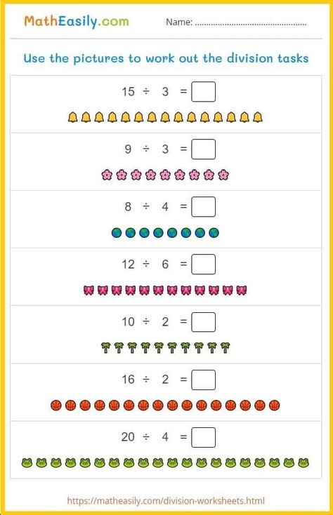 Division with pictures worksheets Beginning Division Worksheets, Division For Grade 2 Worksheet, Division Grade 1 Worksheet, 2nd Grade Division Worksheets, Free Division Worksheets, Division Grade 2 Worksheet, Division Worksheets 1st Grade, Division Activity For Grade 2, Division Worksheets Grade 2