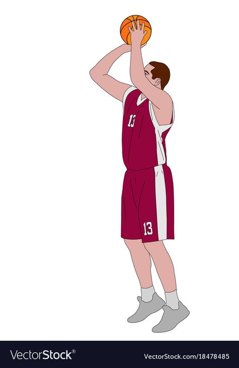 Free Throw Basketball, Characters Poses, Shooting Basketball, Basketball Drawings, Basketball Shooting, Basketball Wall, Free Throw, Character Poses, Basketball Player