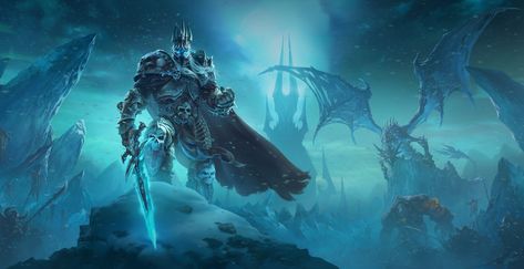 Lich King Art, Tattoo Left Arm, Wow Fanart, Wrath Of The Lich King, Arthas Menethil, Blizzard Warcraft, The Lich King, The Lich, Lich King