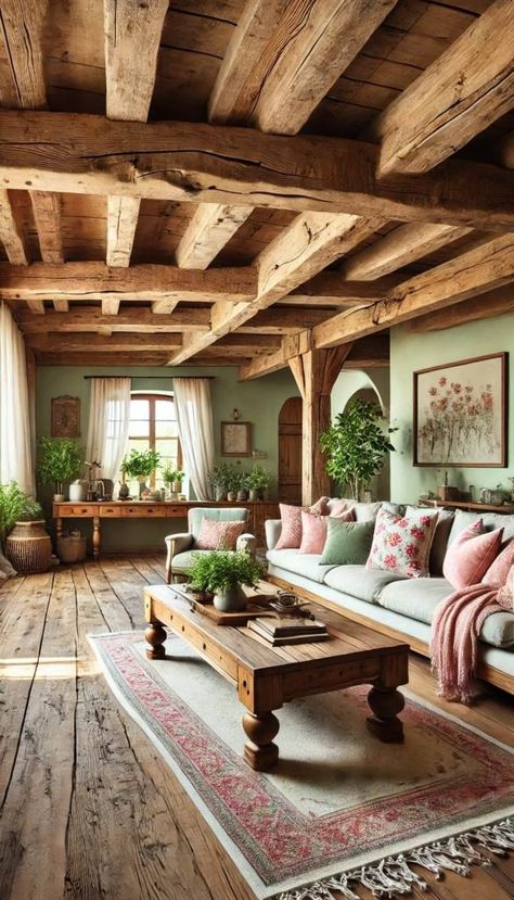 20 Stunning Pink and Green Living Room Ideas That Will Inspire You 31 Pistachio Green Living Room, Pink Green Tan Color Scheme, Mauve And Green Living Room, Pink Green Cream Color Palette, Pastel Green Living Room, Green Pink Living Room, Green And Pink Living Room, Pink And Green Interior, Light Green Living Room