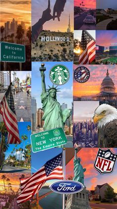 Usa Dream Wallpaper, America Aesthetic Wallpaper, Wallpapers Motivation, New York Collage, Usa Culture, Usa Aesthetic, The Us, Life In Usa, Usa Holiday