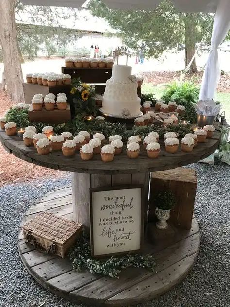 75+ Creative Backyard Wedding Ideas On a Budget - HubPages Rustic Cake Tables, Summer Wedding Ideas, Country Western Wedding, Western Themed Wedding, Wedding Ideas On A Budget, Outdoor Summer Wedding, Backyard Reception, Rustic Wedding Decorations, Yard Wedding