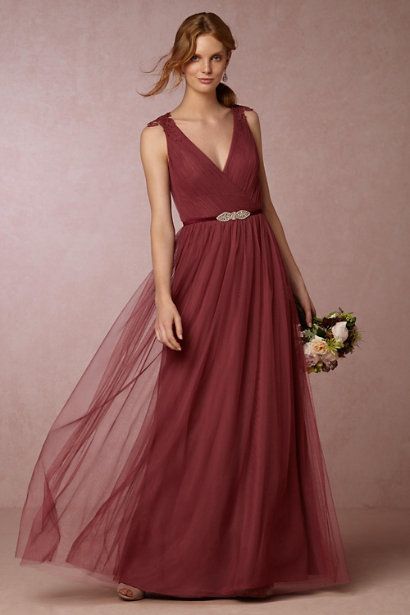 BHLDN Pippa Dress in  Bridesmaids View All Dresses at BHLDN Rose Bridesmaid, Bhldn Bridesmaid Dresses, Pippa Dress, Bhldn Bridesmaid, Rose Gown, Red Bridesmaid, Rusty Rose, Rose Bridesmaid Dresses, Burgundy Bridesmaid