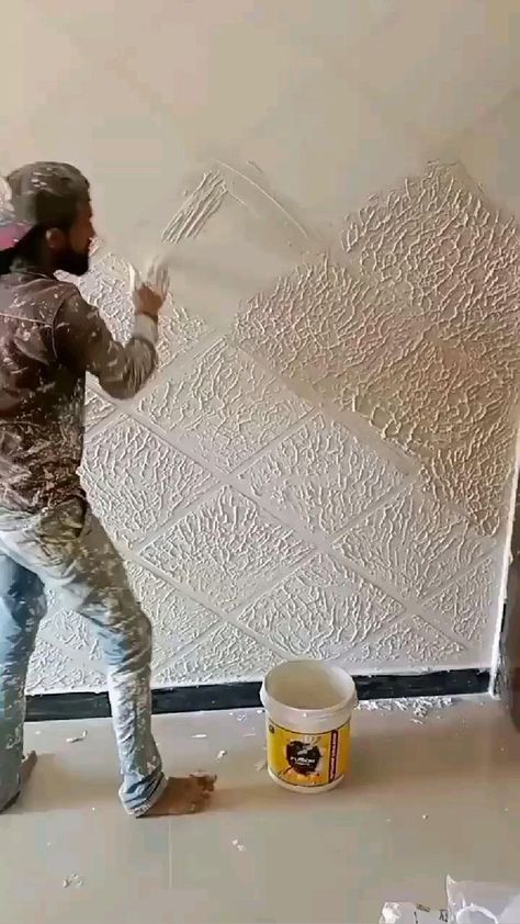 Amazing Wall Texture works Follow 👉 @teamlceted Source: Unknown(Dm for credit or removal) Shar… in 2022 | Wall texture design, Wall paint designs, Creative wall painting Wall Paint Ideas, Diy Wall Design, Tv Fal, Texture Words, Creative Wall Painting, House Wall Design, Wall Painting Techniques, Wall Texture Design, Wall Paint Designs