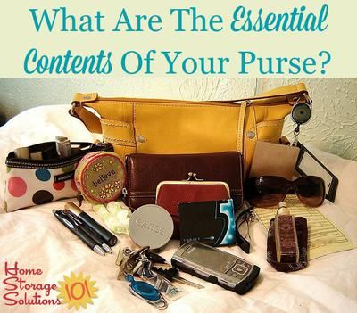 How To Declutter Your Purse & Keep It That Way Purse Contents, Free Bridal Shower Games, Declutter 365, Purse Necessities, Minimalist Purse, 365 Challenge, Decluttering Inspiration, Clutter Control, Declutter Home