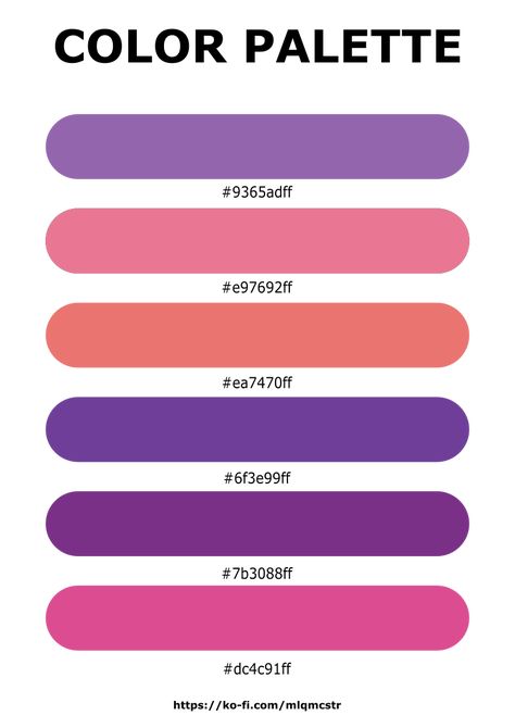 Pink And Purple Color Scheme, July Color Palette, Violet Color Palette, Color Palette Aesthetic, Palette Aesthetic, Purple Color Combinations, Purple Color Palette, July Colors, Purple Color Schemes