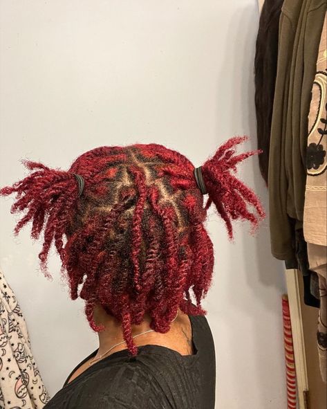 19 Day Old Starter Locs Loc Count: 74 Burgundy Starter Locs, Dyed Starter Locs, Loc Count, Loc Colors, Starter Locs, Loc Styles, Locs, Red, Quick Saves