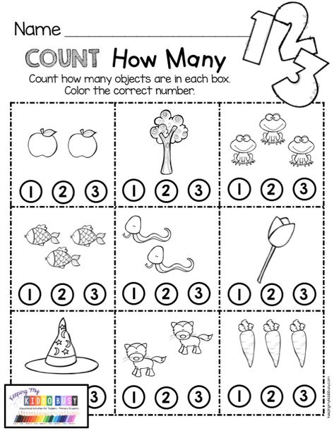 FREE Count How Many - Kindergarten Math Freebies - complete common core aligned and Texas TEKS aligned numbers and counting math unit for kindergarten - counting and cardinality 1:1 correspondence - counting numbers 1-20 math assessments and data binder - counting and cardinality #kindergartenmath #numbersandcounting #kindergarten Kindergarten Math Lesson Plans, Homeschooling Kindergarten, Counting Worksheets For Kindergarten, Counting Worksheet, Worksheet Kindergarten, Math Kindergarten, Ground Hog, Kindergarten Skills, Counting Worksheets