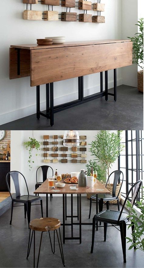 Transformable Dining Table, Inexpensive Dining Table, Dressing A Dining Table, Compact Kitchen Table, Small Dining Table Ideas Space Saving, Dining Room Inspiration Cozy, Dining Room Table Small Space, Expandable Dining Tables, No Dining Room