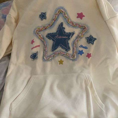 Reposhing This Item I Purchased From @M_snak. New, Never Been Worn. Niece Received Duplicate So Offering To Next Person Asap Questions? Leave A Comment Below! Patch Crewneck Diy, Hoodie With Embroidery, Hoodies With Patches, Embroidery Designs Hoodie, Patch Work Sweatshirt, Patch Work Hoodie, Diy Hoodies, Hoodie Patchwork, Diy Hoodie